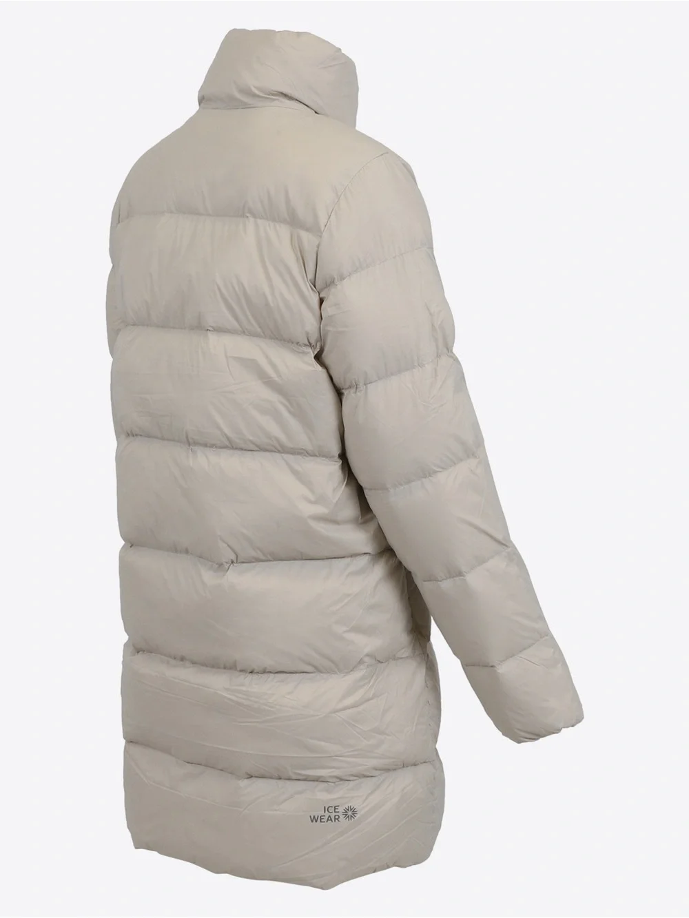 NWT Icewear Women's Kjós Down Jacket Coat Parka Small Ivory Beige Off White